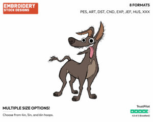 Dante - Disney's Coco - Embroidery Design in 3 sizes & 8 formats