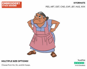 Abuelita - Disney's Coco - Embroidery Design in 3 sizes & 8 formats