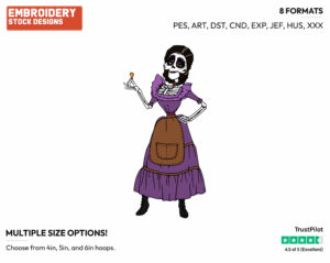 Mama Imelda - Disney's Coco - Embroidery Design in 3 sizes & 8 formats