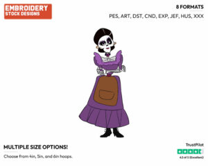 Mama Imelda - Disney's Coco - Embroidery Design in 3 sizes & 8 formats