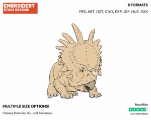 Eema - Disney's Dinosaur - Embroidery Design in 3 sizes & 8 formats