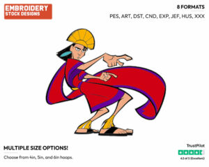 Kuzco - Disney's The Emperor's New Groove - Embroidery Design in 3 sizes & 8 formats