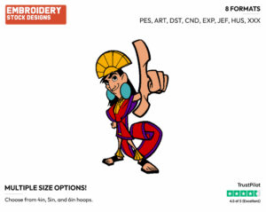 Kuzco - Disney's The Emperor's New Groove - Embroidery Design in 3 sizes & 8 formats