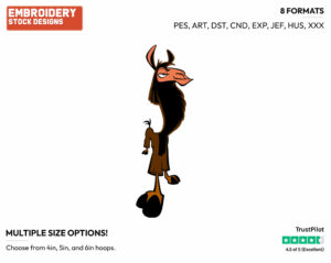Kuzco - Disney's The Emperor's New Groove - Embroidery Design in 3 sizes & 8 formats