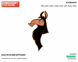 Kuzco - Disney's The Emperor's New Groove - Embroidery Design in 3 sizes & 8 formats