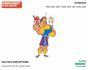 Kronk, Devil, Angel - Disney's The Emperor's New Groove - Embroidery Design in 3 sizes & 8 formats