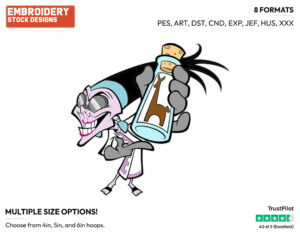 Yzma - Disney's The Emperor's New Groove - Embroidery Design in 3 sizes & 8 formats