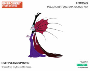 Yzma - Disney's The Emperor's New Groove - Embroidery Design in 3 sizes & 8 formats