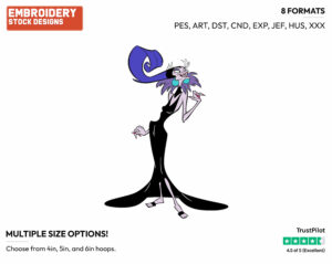 Yzma - Disney's The Emperor's New Groove - Embroidery Design in 3 sizes & 8 formats