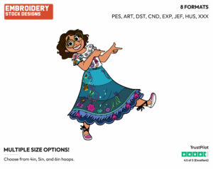 Mirabel Madrigal - Disney's Encanto - Embroidery Design in 3 sizes & 8 formats