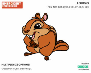 Pip - Disney's Enchanted - Embroidery Design in 3 sizes & 8 formats