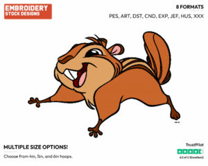 Pip - Disney's Enchanted - Embroidery Design in 3 sizes & 8 formats