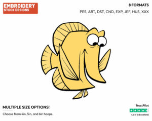 Bubbles - Disney's Finding Nemo - Embroidery Design in 3 sizes & 8 formats