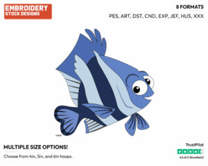 Deb - Disney's Finding Nemo - Embroidery Design in 3 sizes & 8 formats