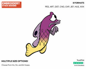 Gurgle - Disney's Finding Nemo - Embroidery Design in 3 sizes & 8 formats