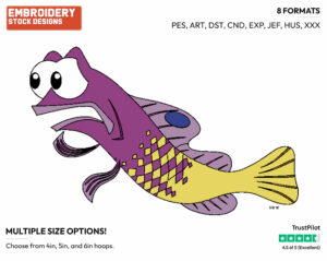 Gurgle - Disney's Finding Nemo - Embroidery Design in 3 sizes & 8 formats