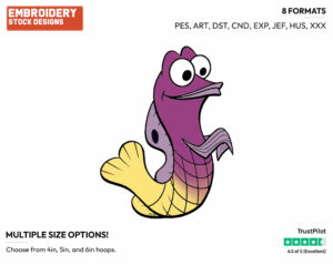 Gurgle - Disney's Finding Nemo - Embroidery Design in 3 sizes & 8 formats
