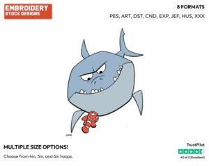 Bruce, Marlin - Disney's Finding Nemo - Embroidery Design in 3 sizes & 8 formats