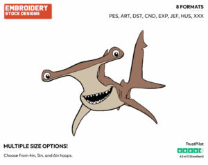 Anchor - Disney's Finding Nemo - Embroidery Design in 3 sizes & 8 formats