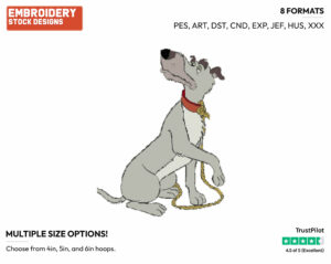 Chief - Disney's The Fox and the Hound - Embroidery Design in 3 sizes & 8 formats