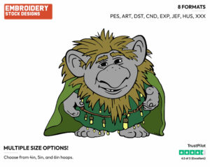 Grand Pabbie - Disney's Frozen - Embroidery Design in 3 sizes & 8 formats