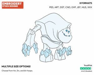 Marshmallow - Disney's Frozen - Embroidery Design in 3 sizes & 8 formats