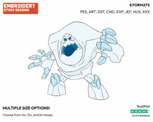 Marshmallow - Disney's Frozen - Embroidery Design in 3 sizes & 8 formats