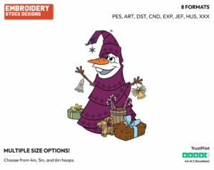 Olaf - Disney's Frozen - Embroidery Design in 3 sizes & 8 formats