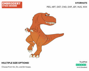 Ramsey - Disney's The Good Dinosaur - Embroidery Design in 3 sizes & 8 formats
