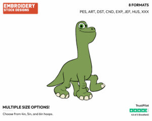 Arlo's Brother Buck - Disney's The Good Dinosaur - Embroidery Design in 3 sizes & 8 formats