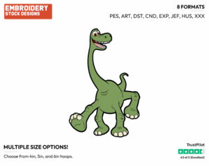 Arlo - Disney's The Good Dinosaur - Embroidery Design in 3 sizes & 8 formats