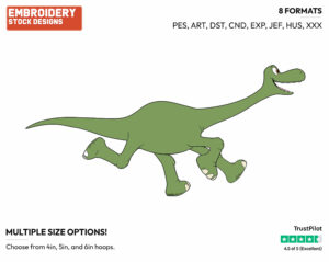 Arlo - Disney's The Good Dinosaur - Embroidery Design in 3 sizes & 8 formats