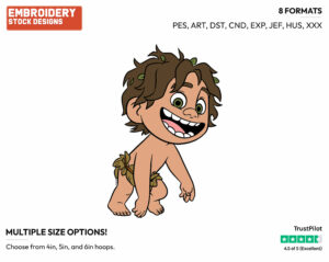 Spot - Disney's The Good Dinosaur - Embroidery Design in 3 sizes & 8 formats