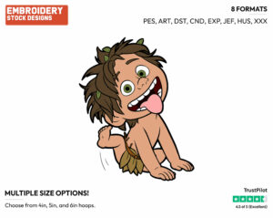 Spot - Disney's The Good Dinosaur - Embroidery Design in 3 sizes & 8 formats