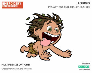 Spot - Disney's The Good Dinosaur - Embroidery Design in 3 sizes & 8 formats