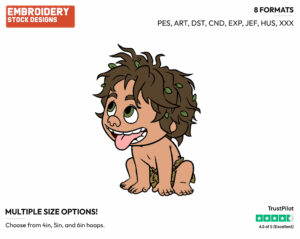 Spot - Disney's The Good Dinosaur - Embroidery Design in 3 sizes & 8 formats