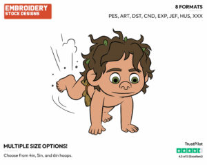 Spot Digging - Disney's The Good Dinosaur - Embroidery Design in 3 sizes & 8 formats