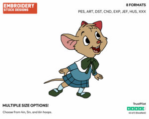 Olivia Flaversham - Disney's The Great Mouse Detective - Embroidery Design in 3 sizes & 8 formats