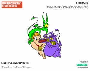 Baby Hercules, Pain, Panic - Disney's Hercules - Embroidery Design in 3 sizes & 8 formats