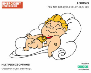 Baby Hercules Sleeping - Disney's Hercules - Embroidery Design in 3 sizes & 8 formats