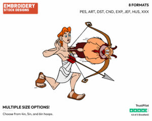 Hercules, Phil - Disney's Hercules - Embroidery Design in 3 sizes & 8 formats