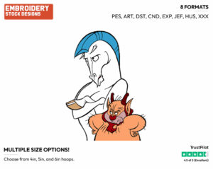 Phil, Pegasus - Disney's Hercules - Embroidery Design in 3 sizes & 8 formats