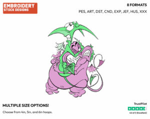 Pain, Panic - Disney's Hercules - Embroidery Design in 3 sizes & 8 formats
