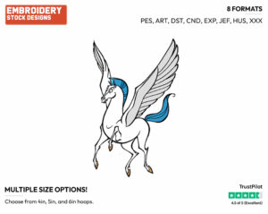 Pegasus - Disney's Hercules - Embroidery Design in 3 sizes & 8 formats