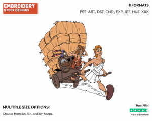 Amphitryon, Hercules - Disney's Hercules - Embroidery Design in 3 sizes & 8 formats