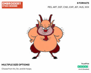 Phil - Disney's Hercules - Embroidery Design in 3 sizes & 8 formats