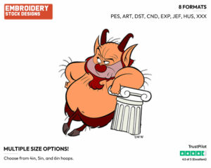 Phil - Disney's Hercules - Embroidery Design in 3 sizes & 8 formats