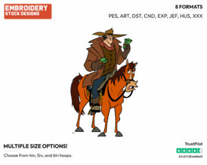 Buck, Rico - Disney's Home on the Range - Embroidery Design in 3 sizes & 8 formats