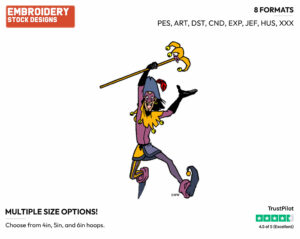 Clopin - Disney's The Hunchback of Notre-Dame - Embroidery Design in 3 sizes & 8 formats
