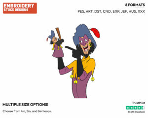 Clopin, Puppet - Disney's The Hunchback of Notre-Dame - Embroidery Design in 3 sizes & 8 formats